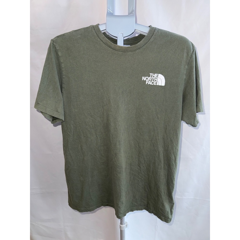 The North Face Mens Never Stop Exploring Graphic T-Shirt Olive Green Large